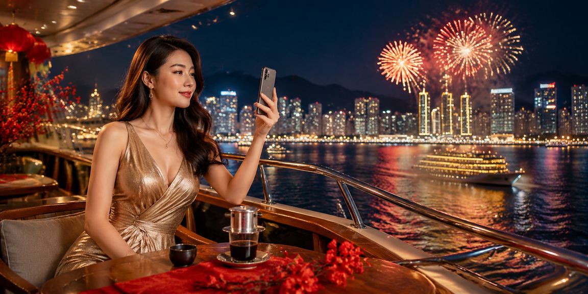Khách chơi đang cùng thưởng thức cà phê và vui chơi tại Nha Trang